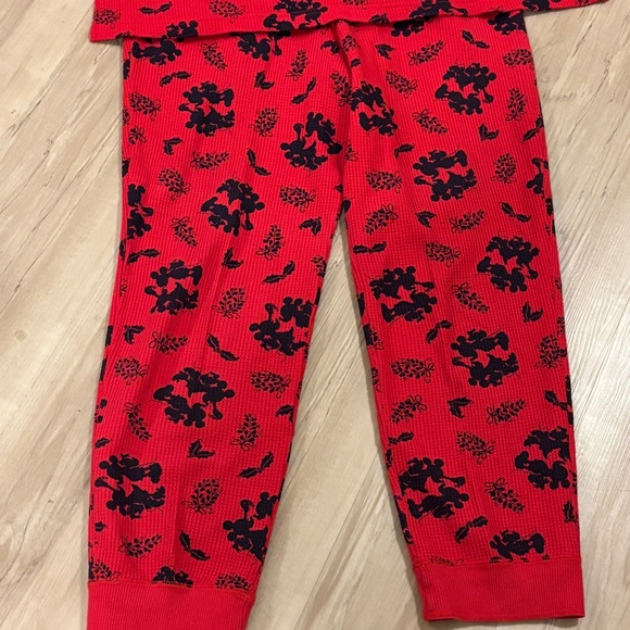 Vintage Disney Mickey Minnie Thermal Pajamas - Picture 3 of 7